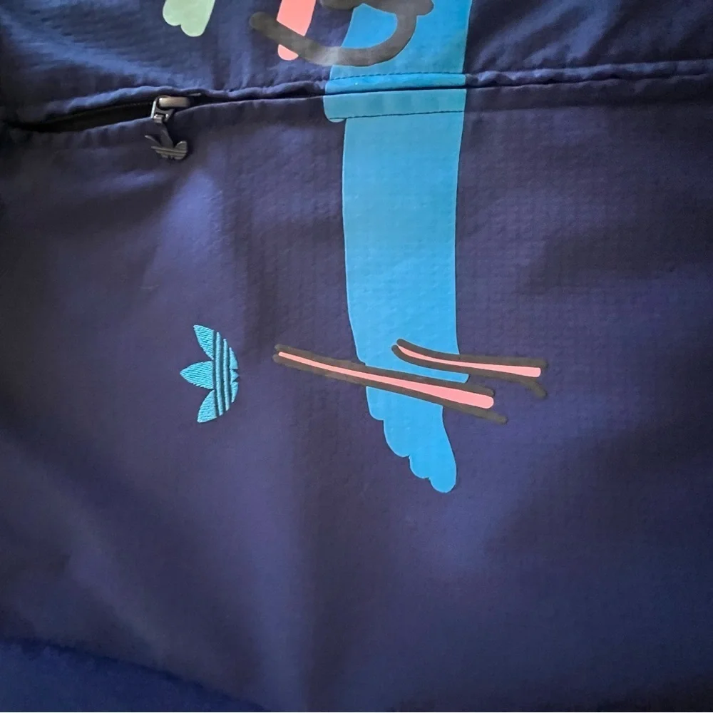 Adidas x Hélas Lucas Puig Skateboarding Track Jacket Men's Size Large Blue RARE